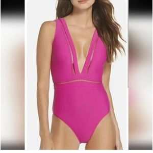 Ted Baker One-Piece Swimsuit Fuschia